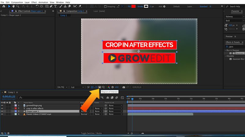 How to Crop in After Effects 2022