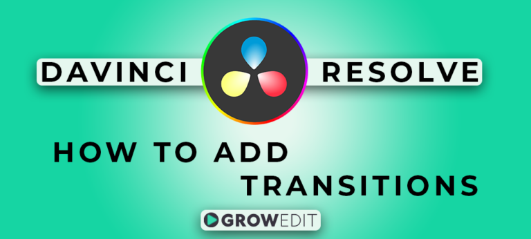 How to add transitions in Davinci Resolve